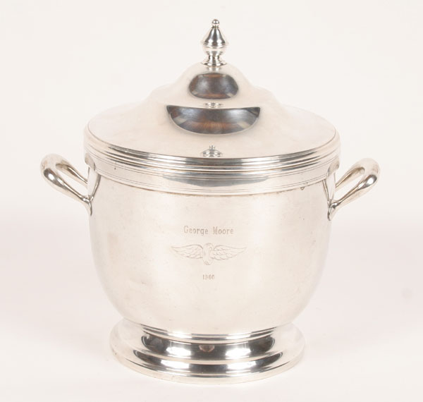 Vintage Tuttle sterling ice bucket,