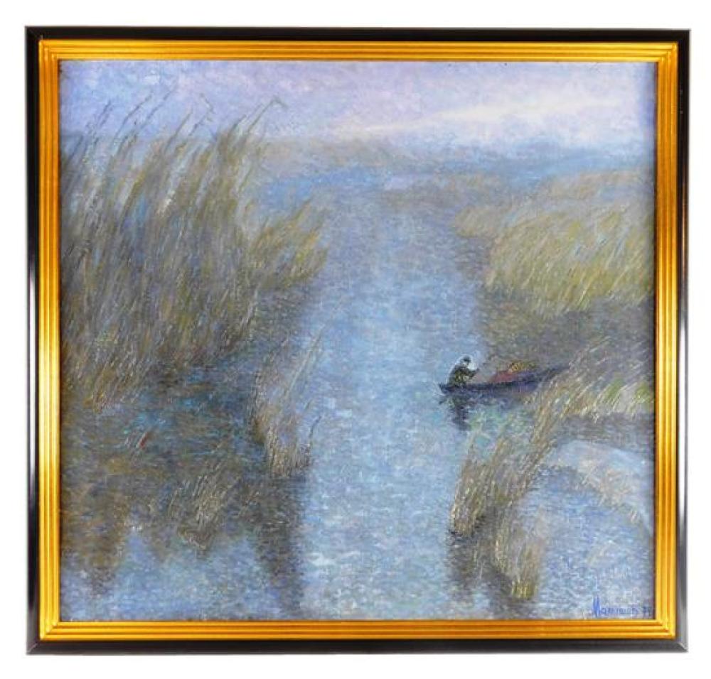 MODERN IMPRESSIONIST OIL ON CANVAS  31d55a