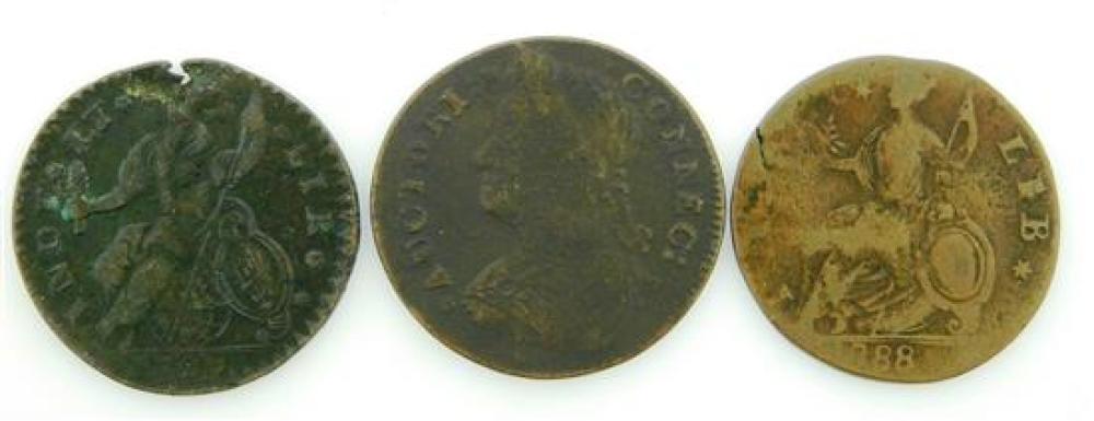 COINS: LOT OF THREE CONNECTICUT