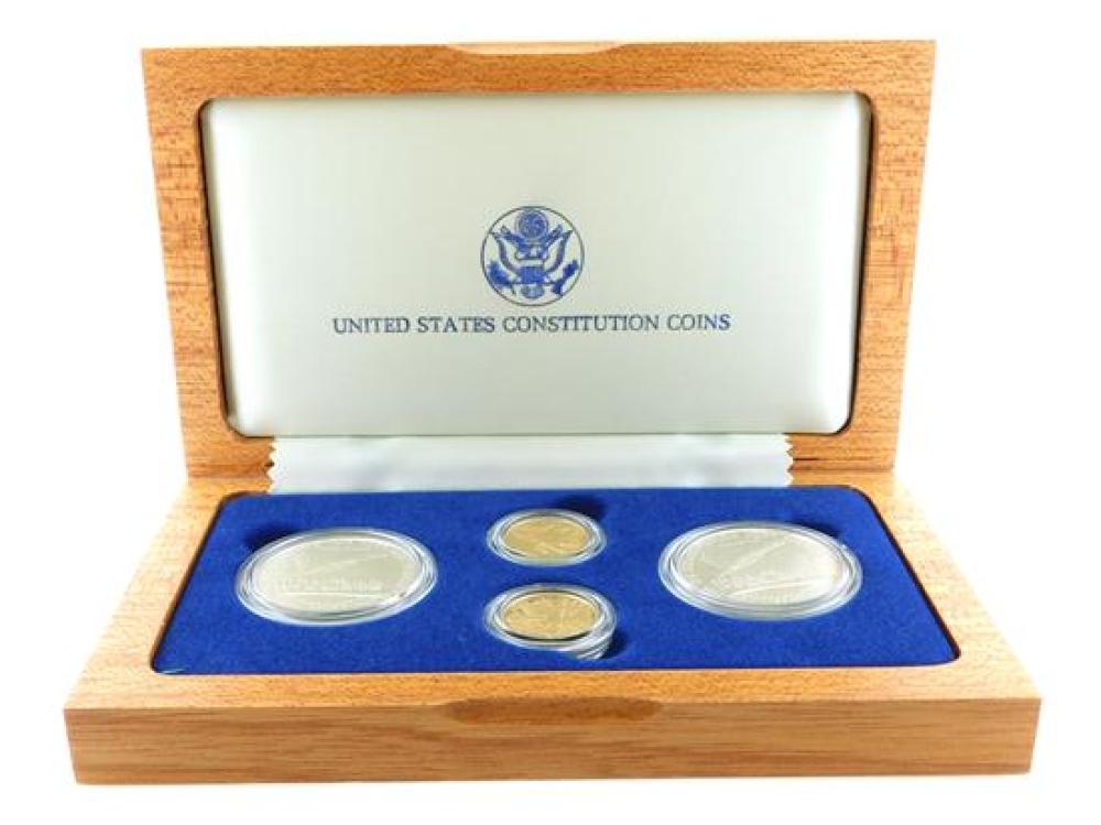 COINS: 1987 FOUR PIECE CONSTITUTION