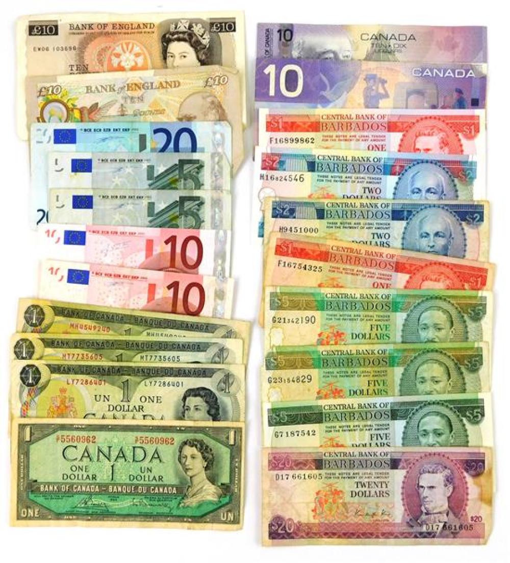 CURRENCY: LOT OF FOREIGN EXCHANGE CURRENCY.