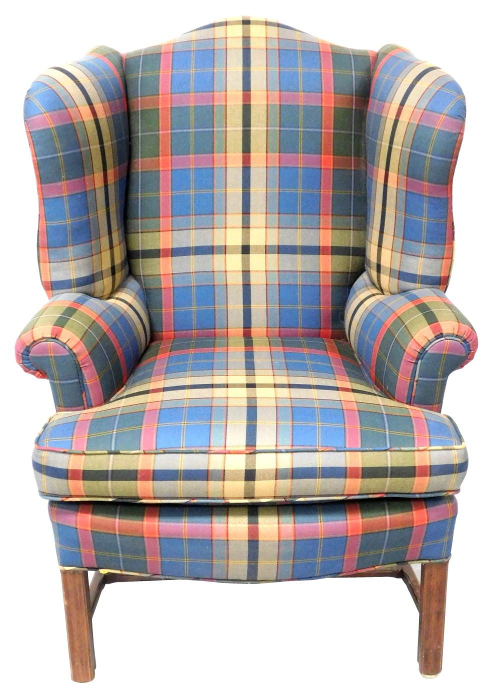 CHIPPENDALE STYLE WING CHAIR WITH 31d5e4