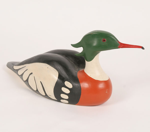 Artist duck decoy 14 red breasted 4fbd3