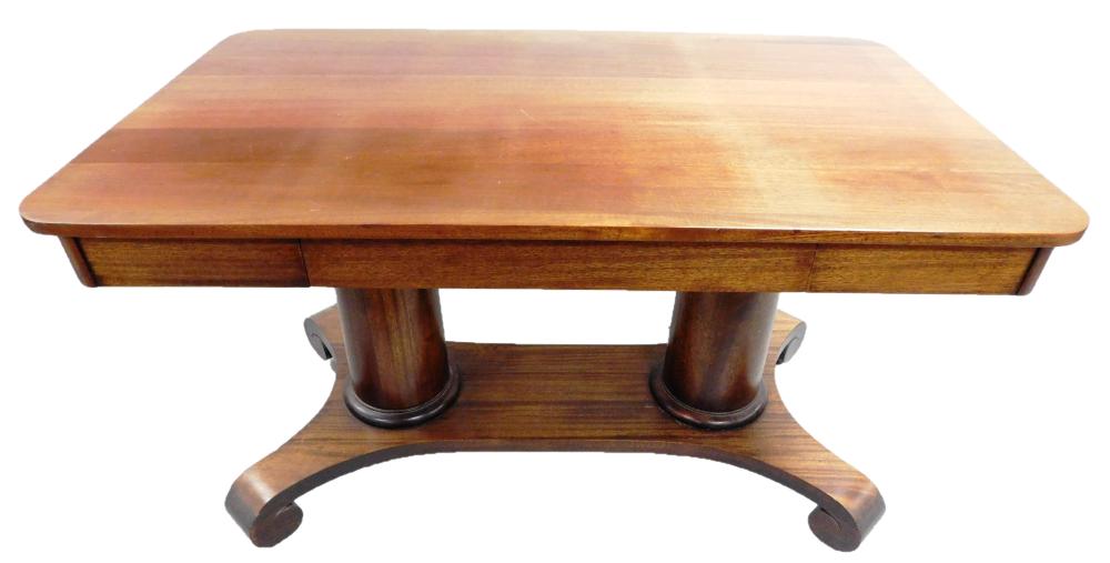 LIBRARY TABLE, EMPIRE STYLE, MAHOGANY,