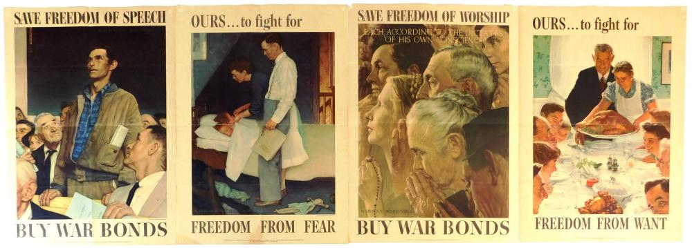 EPHEMERA NORMAN ROCKWELL FOUR 31d6be