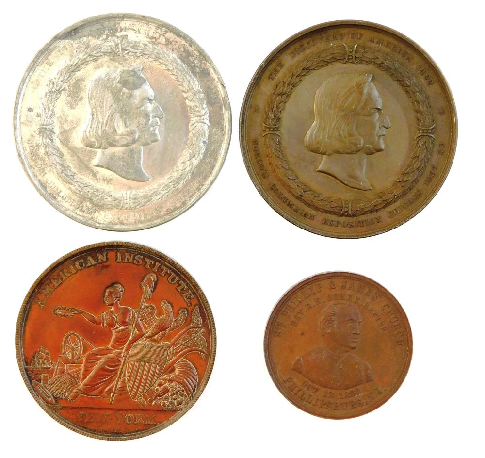 FOUR MEDALS INCLUDING 1892 93 31d6d5