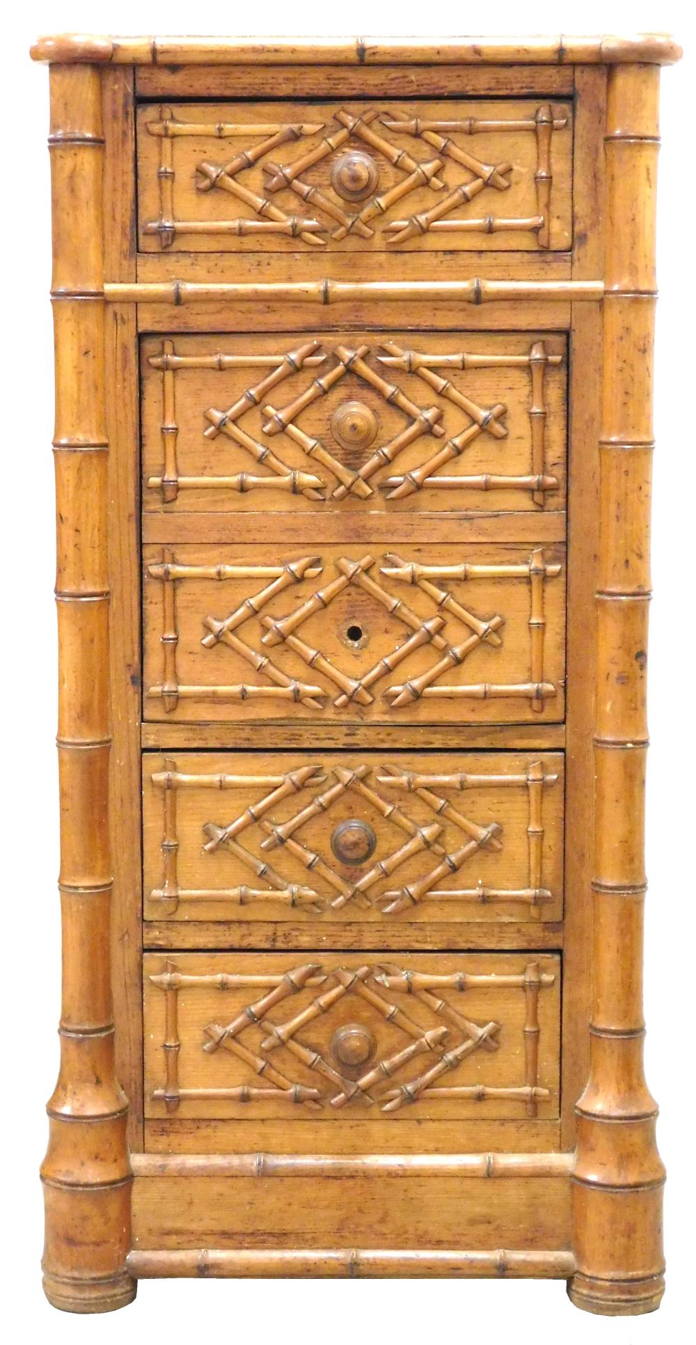 MARBLE TOP CABINET, LATE 19TH/