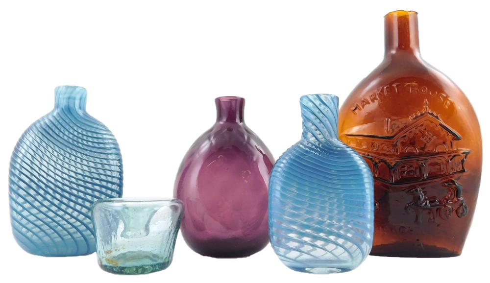 GLASS: FOUR REPRODUCTION FLASKS