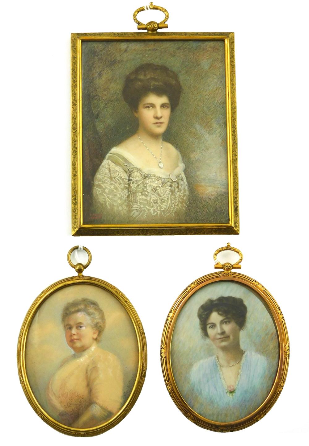 MINIATURES: THREE WOMEN ON PAPER AND