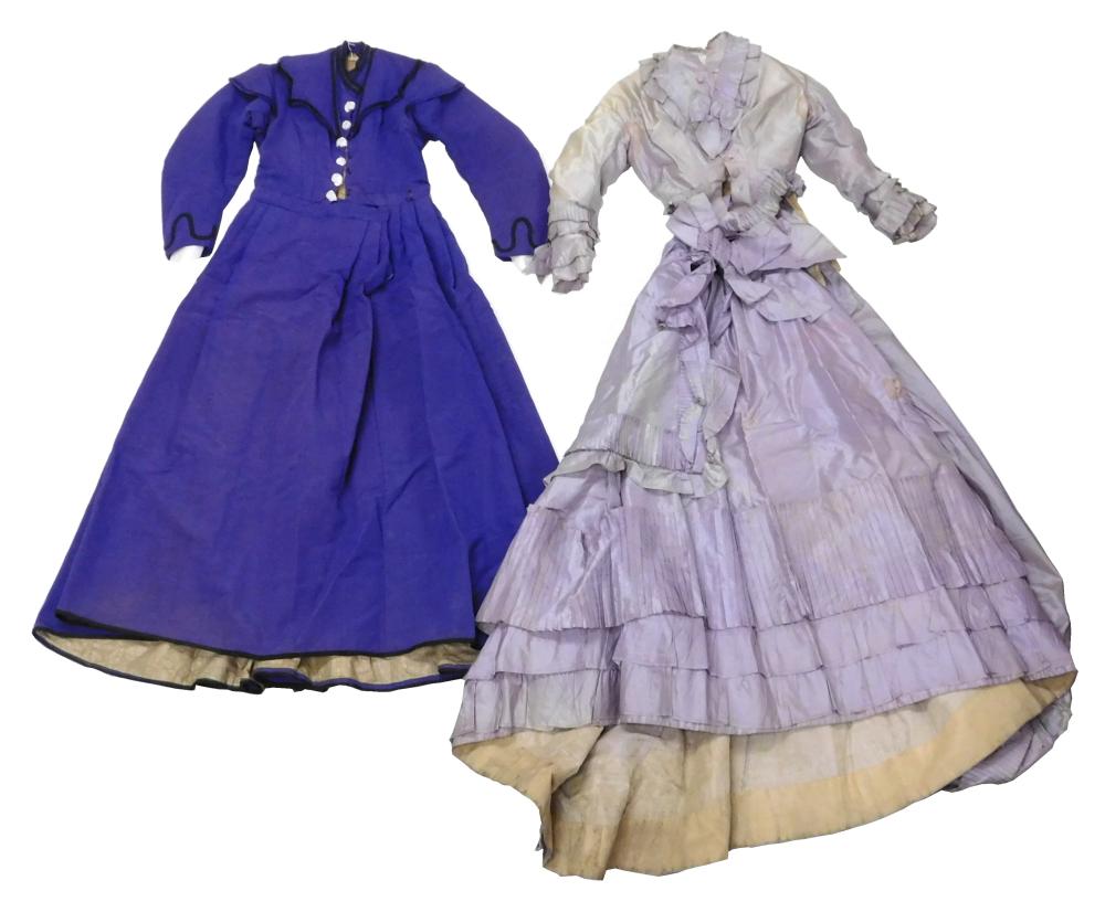 TWO LATE 19TH EARLY 20TH C DRESSES 31d78c