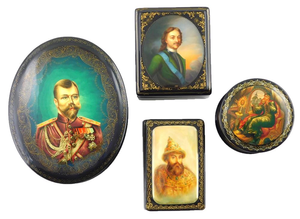 RUSSIAN HAND PAINTED LACQUER BOXES  31d794