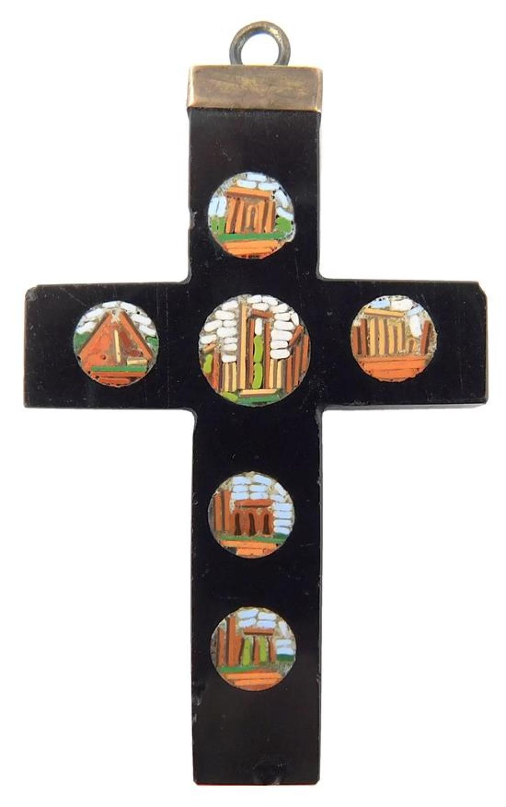 JEWELRY MICRO MOSAIC CROSS PENDANT  31d81f