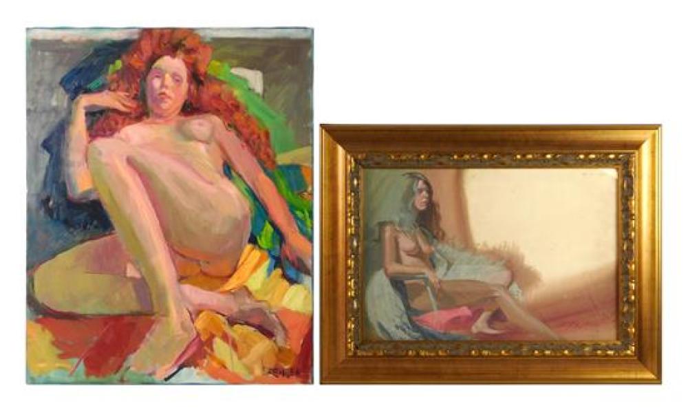 TWO NUDE FEMALE STUDIES, THE FIRST