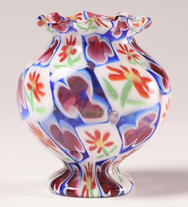 Fratelli Toso Murrine glass vase  4fc0a