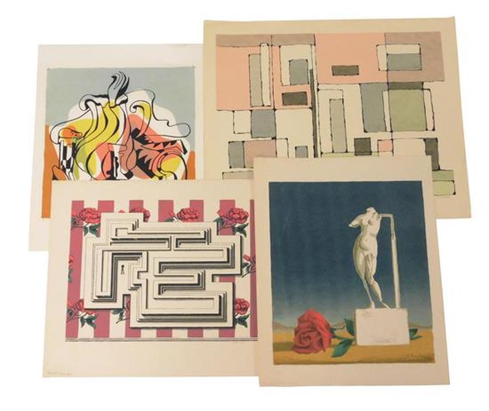 FOUR 20TH C. PRINTS: EDWARD LANDON,