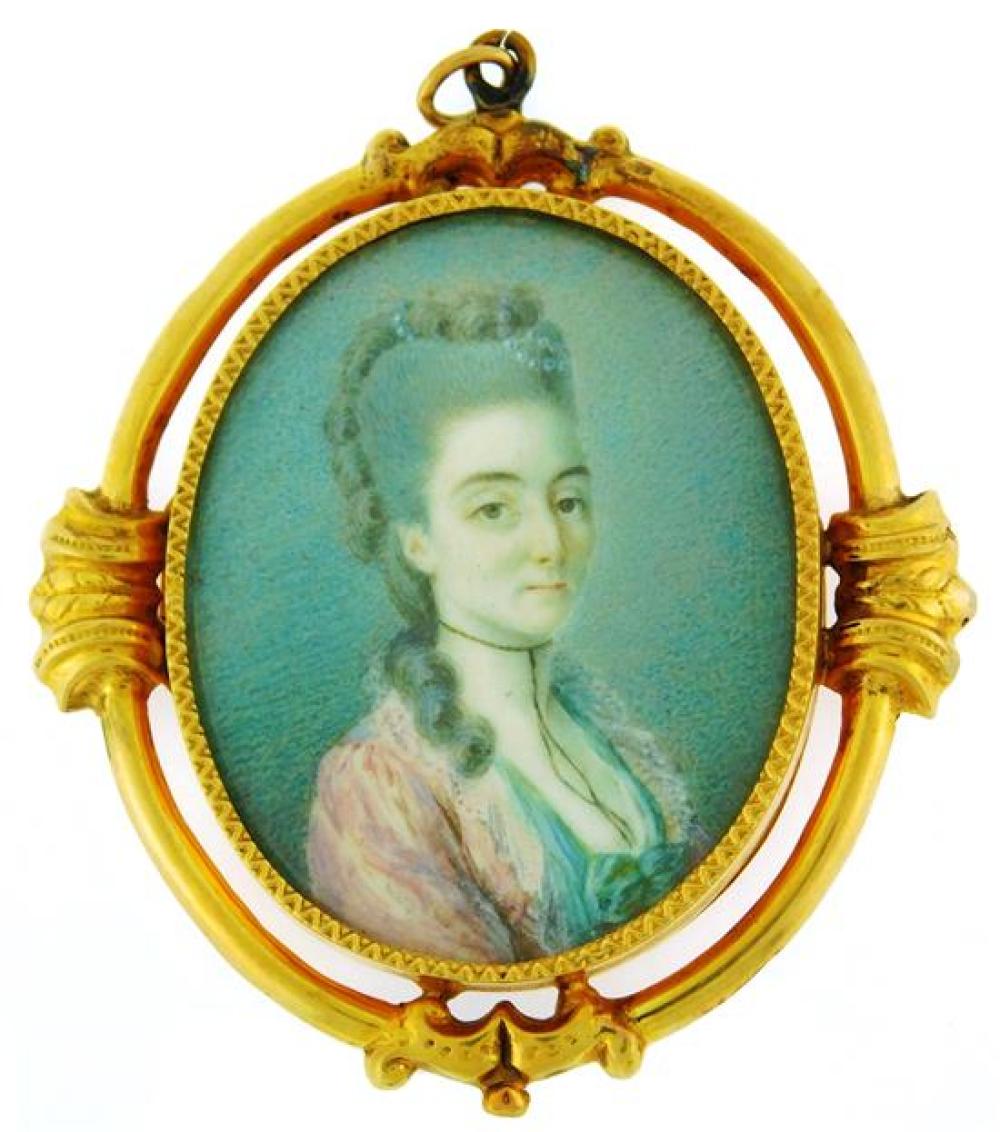 MINIATURE PORTRAIT OF AN 18TH 31d8c5