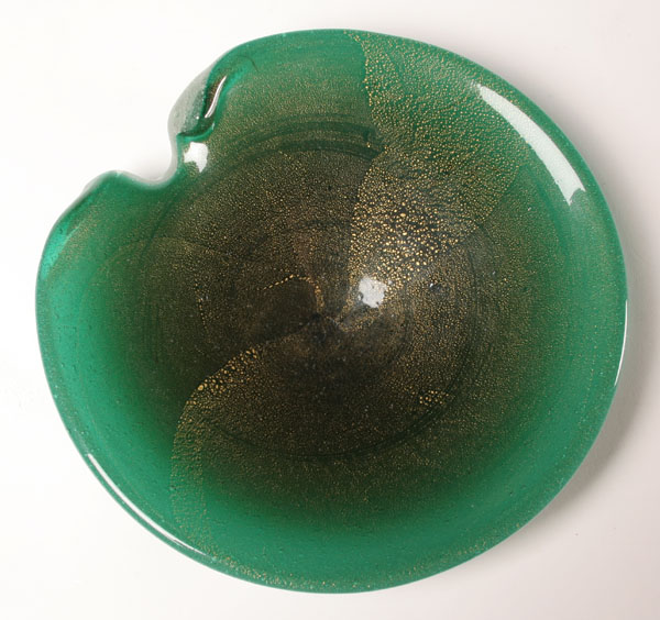 VAMSA Bollicine glass tray, c.1940.