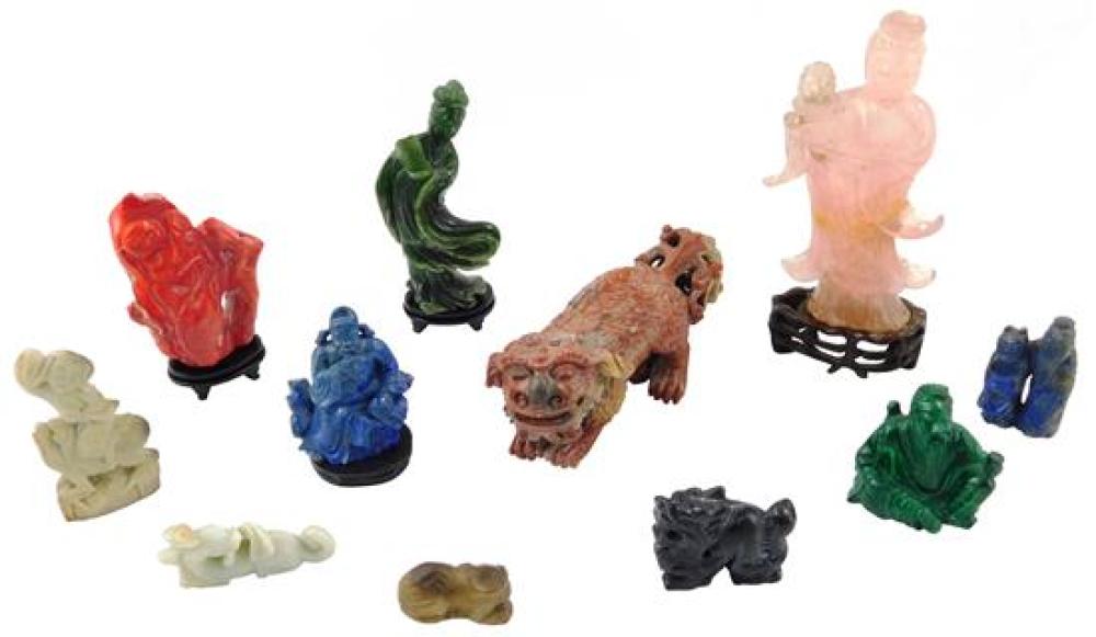 ASIAN: CARVED HARDSTONE ANIMALS