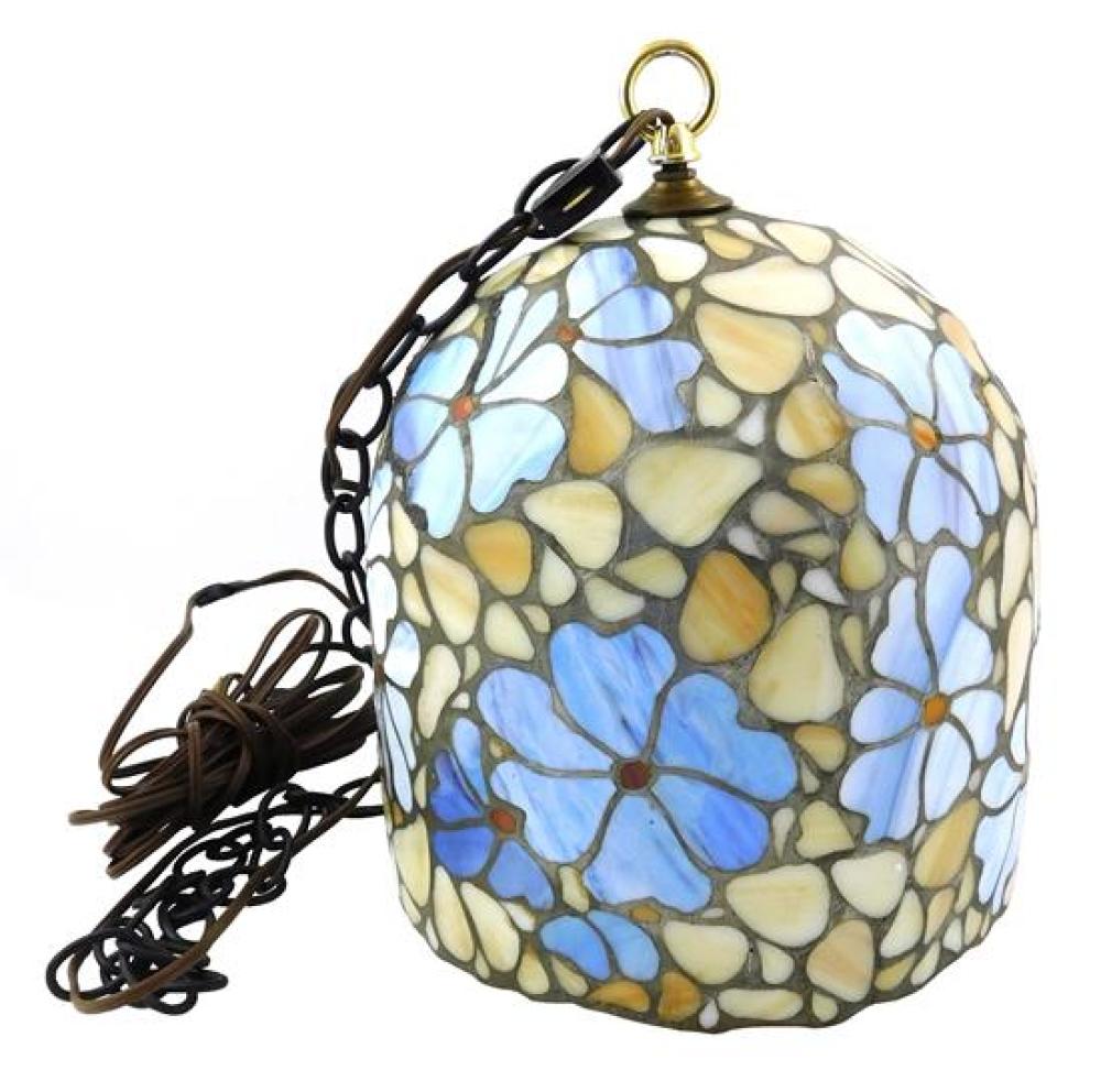 STAINED GLASS HANGING PENDANT LAMP,