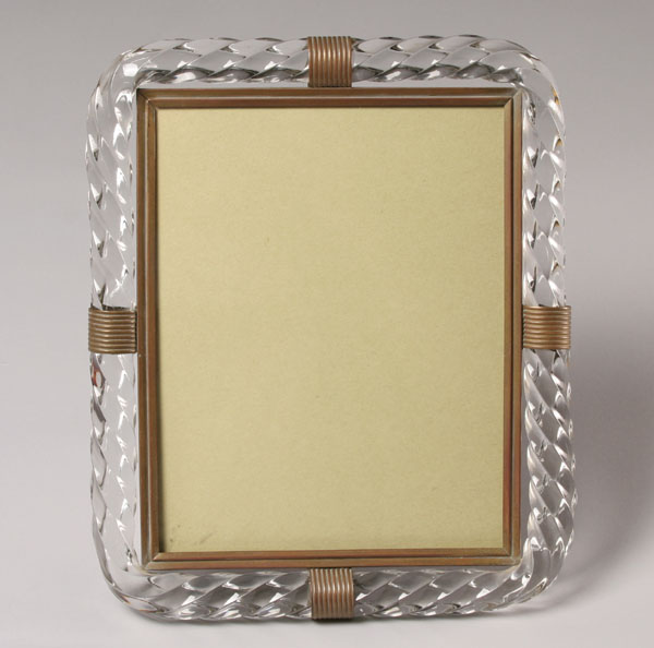 Murano glass picture frame. Sectional