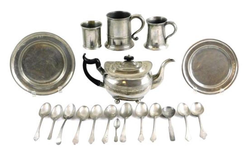 ASSORTMENT OF PEWTER, INCLUDING: