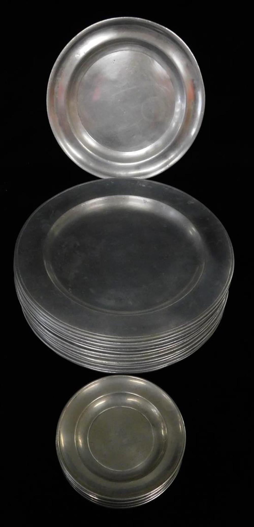 REPRODUCTION PEWTER PLATES BY WILTON,