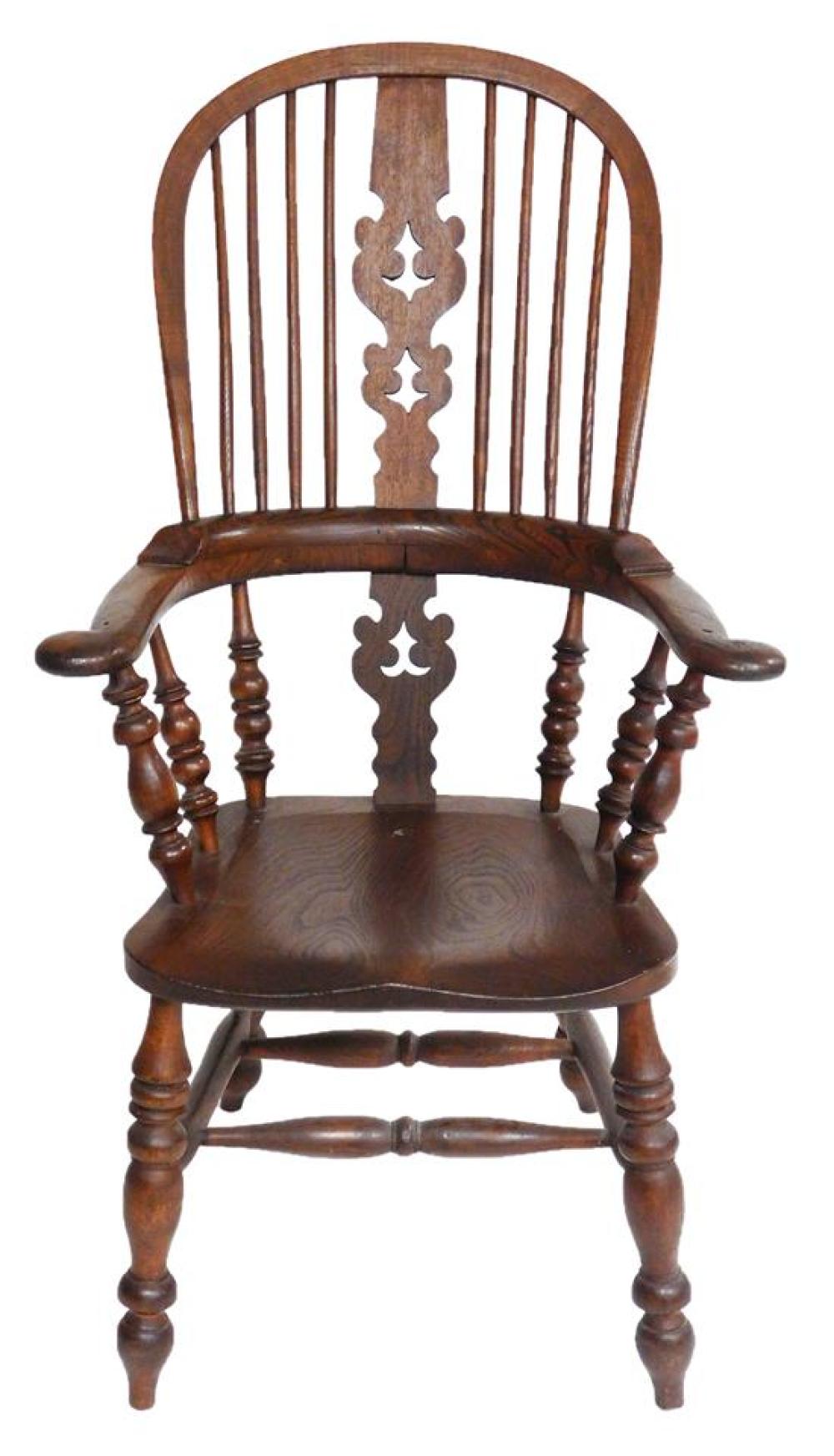 ENGLISH WINDSOR ARMCHAIR 19TH 31d9d7