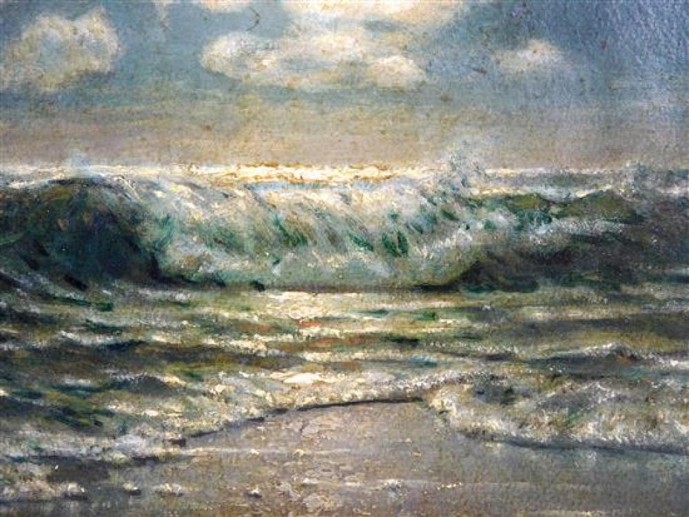 20TH C SEASCAPE OIL ON PANEL  31da1f