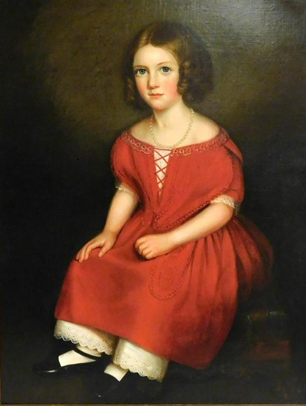 AMERICAN SCHOOL PORTRAIT OF GIRL 31db2f