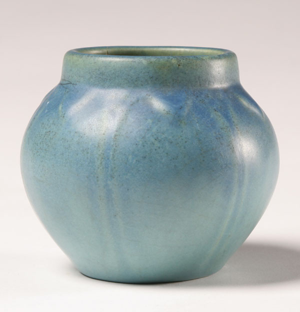 Rookwood matte blue art pottery