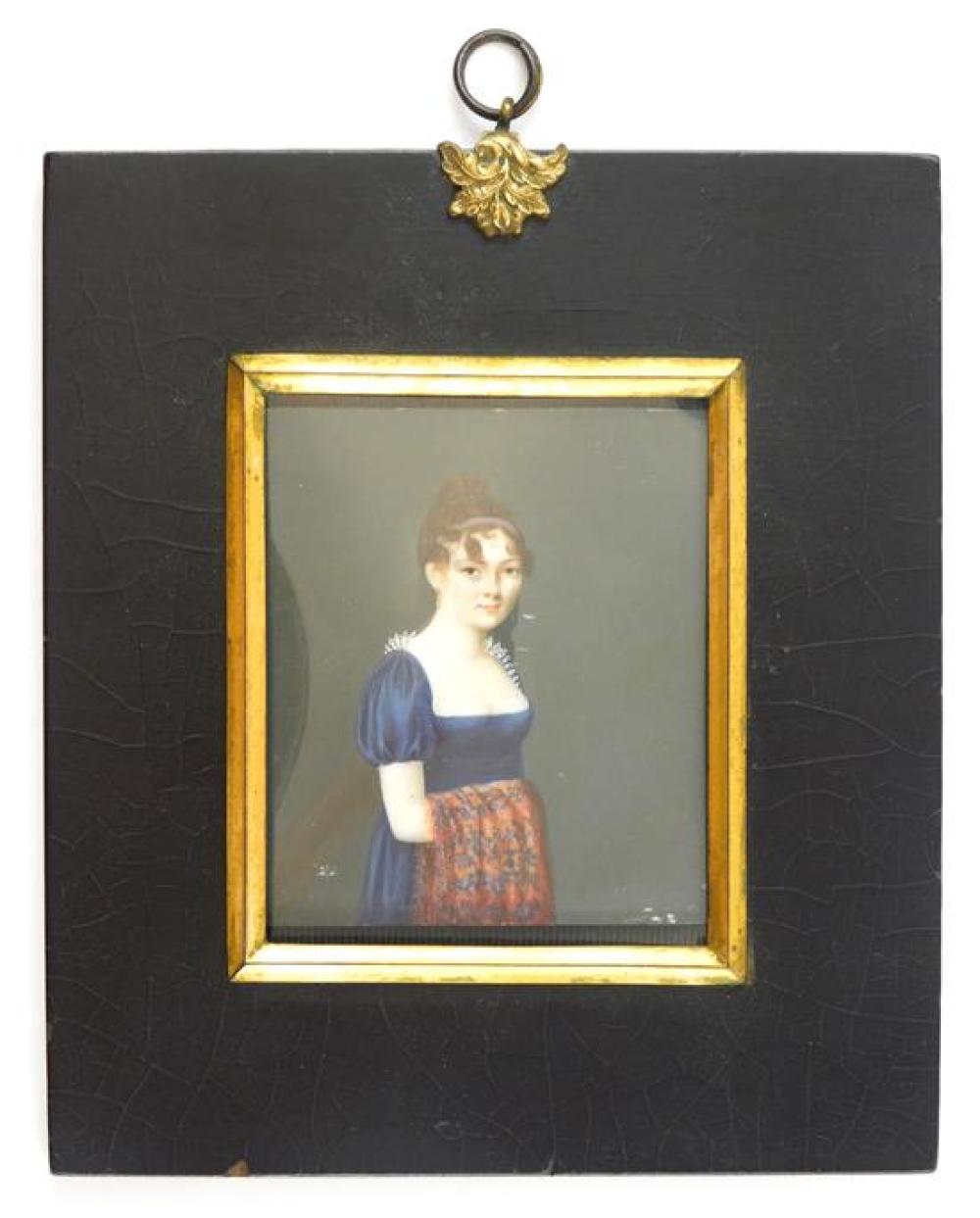 MINIATURE: YOUNG WOMAN, RECTANGULAR