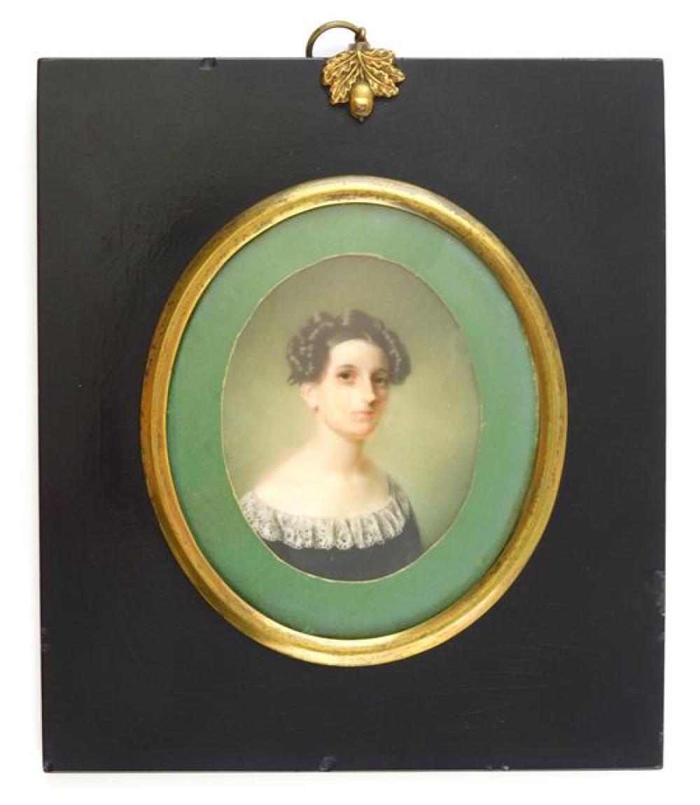 MINIATURE: YOUNG WOMAN, RECTANGULAR