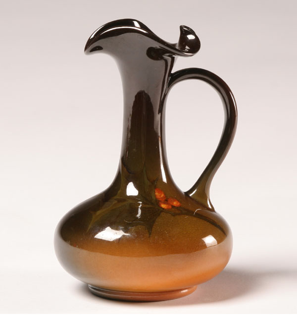 Rookwood art pottery ewer; painted by