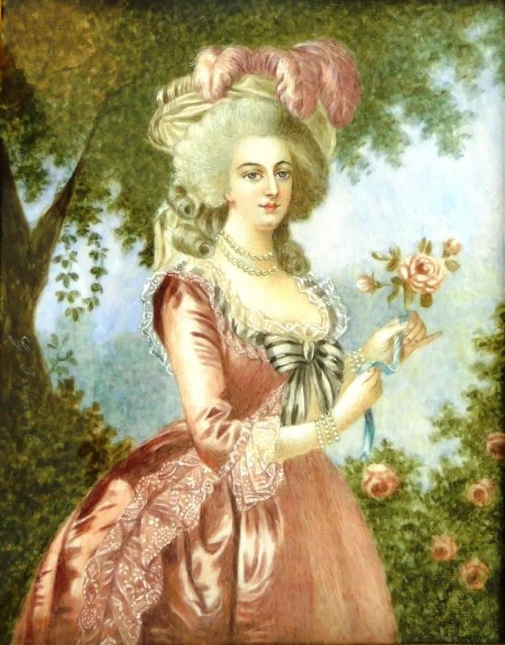 MINIATURE: WOMAN, MARIE ANTOINETTE AFTER