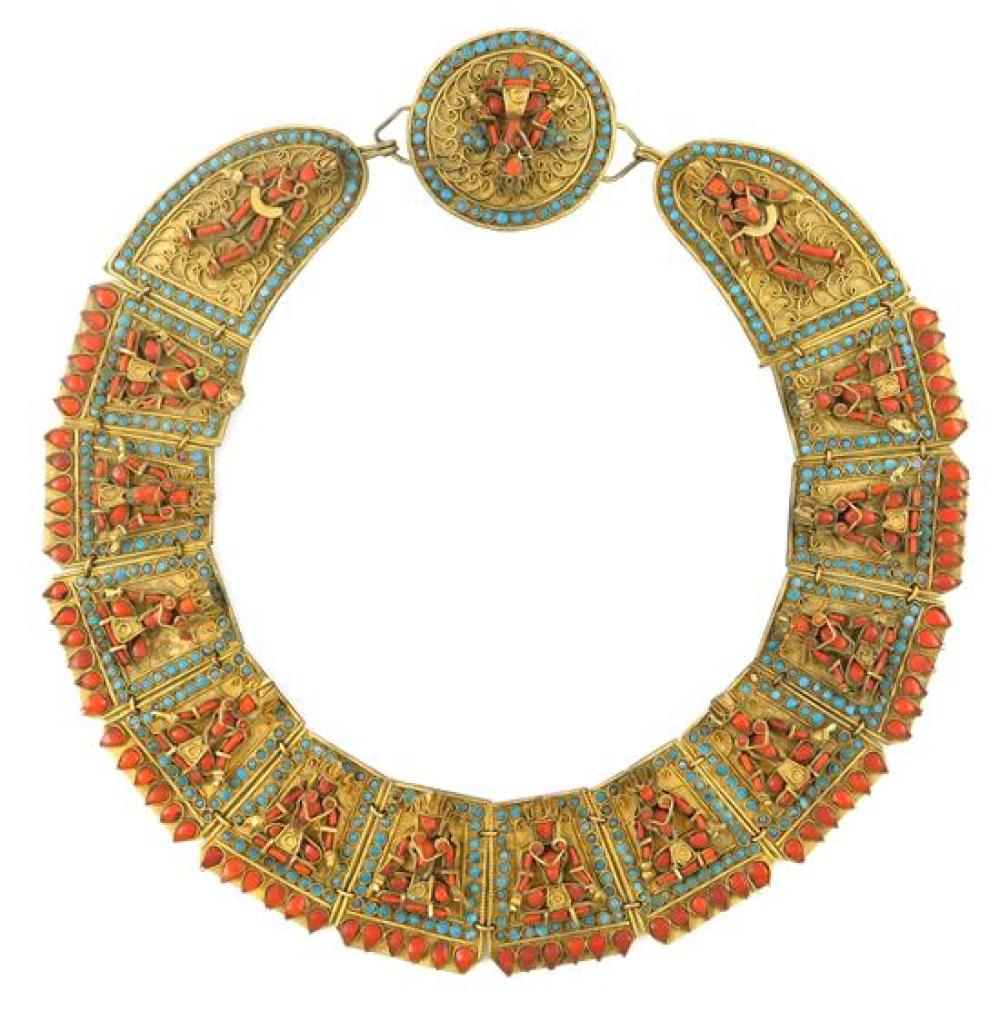ASIAN: TIBETAN BRASS, CORAL AND
