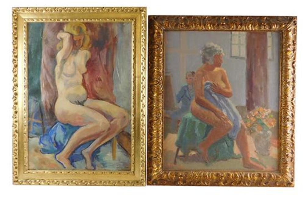 TWO FRAMED NUDE FIGURE STUDIES  31dc0a