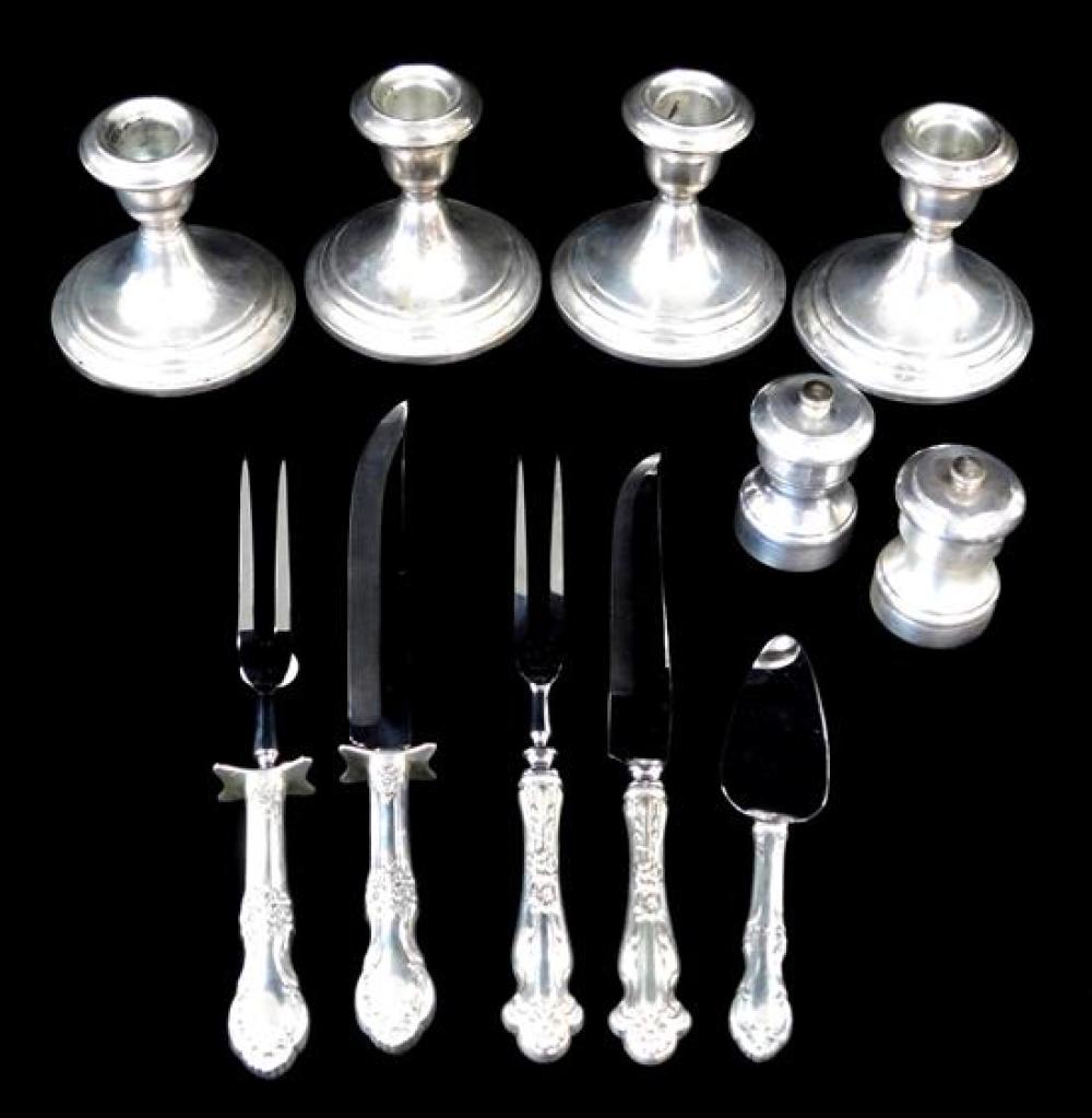 STERLING ELEVEN SERVING PIECES  31dc27