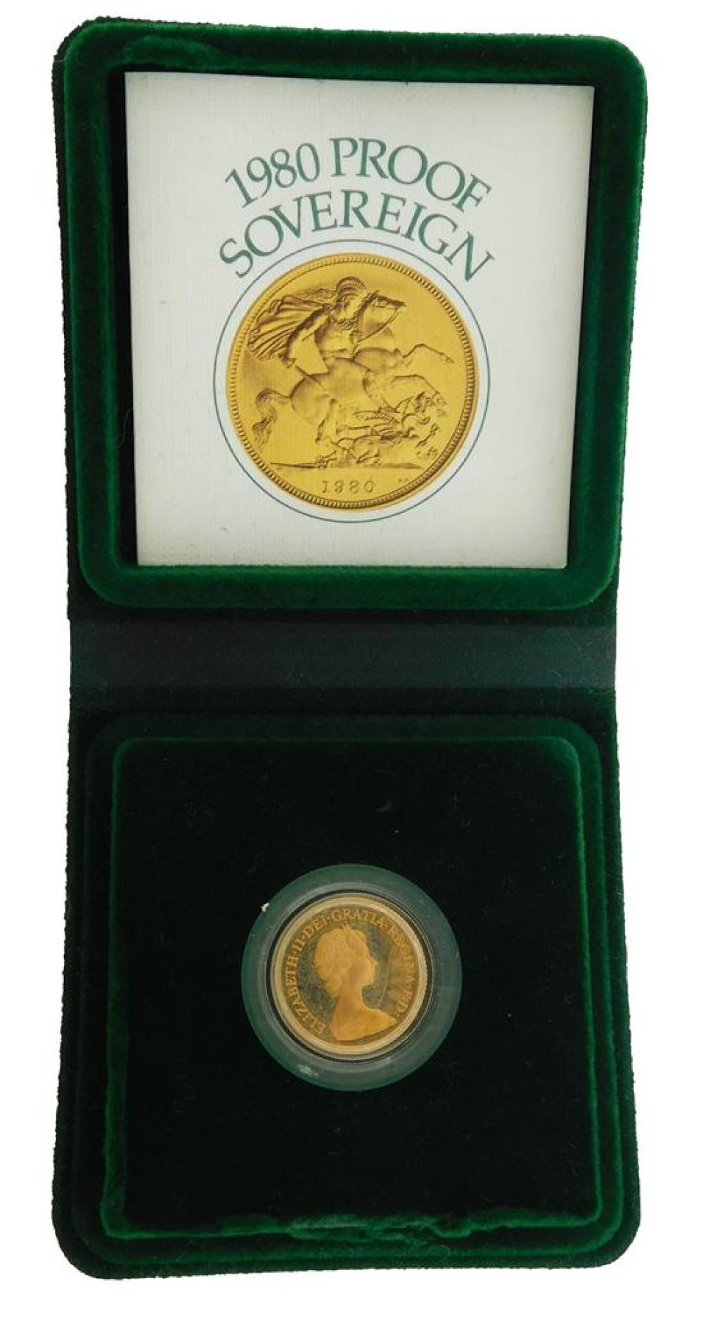 COIN 1980 ENGLISH GOLD SOVEREIGN  31dc35