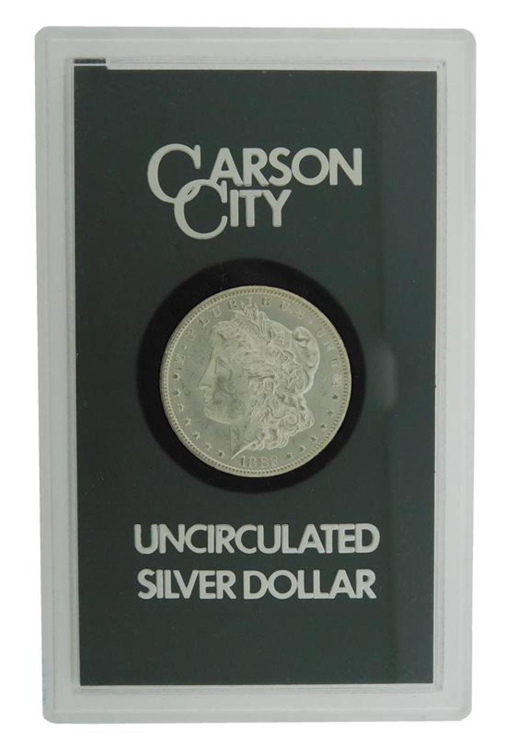 COIN: 1882-CC MORGAN SILVER DOLLAR.