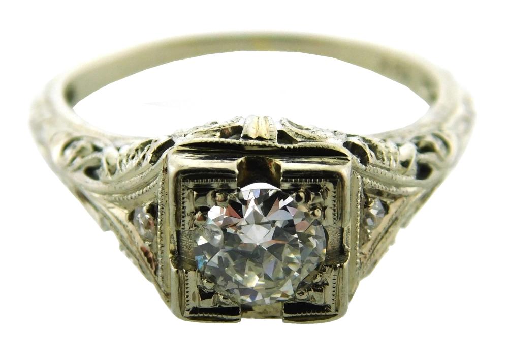 JEWELRY 18K EDWARDIAN DIAMOND 31dc5a