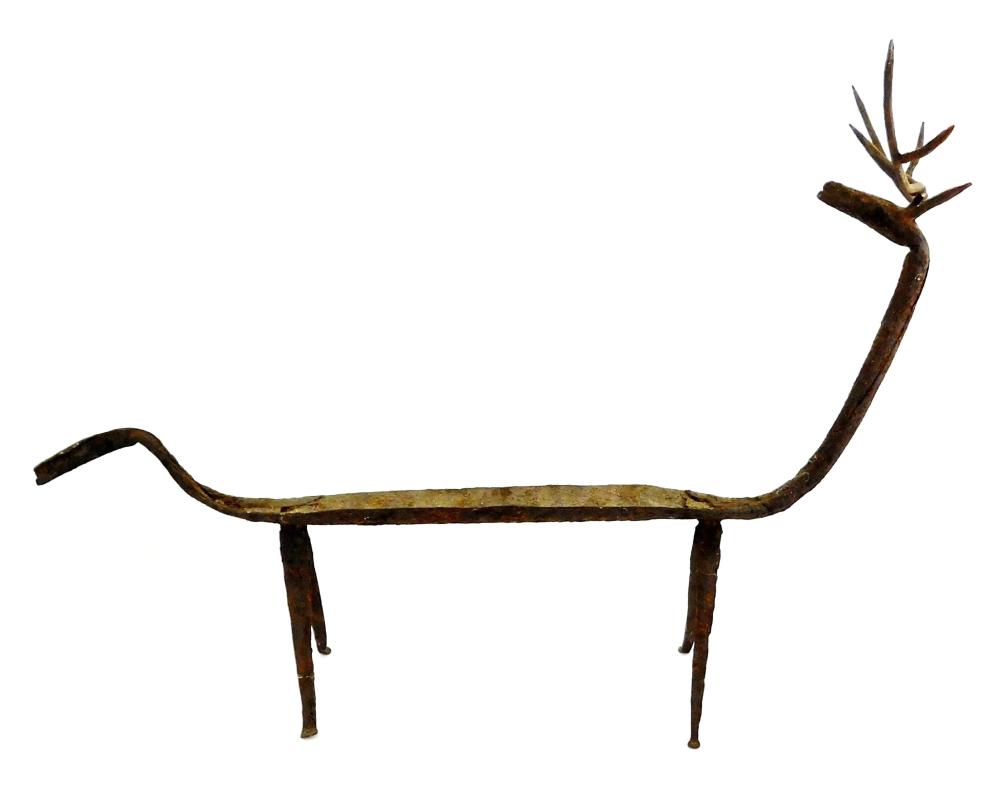 EARLY 19TH C. STAG FORM SUMATRAN