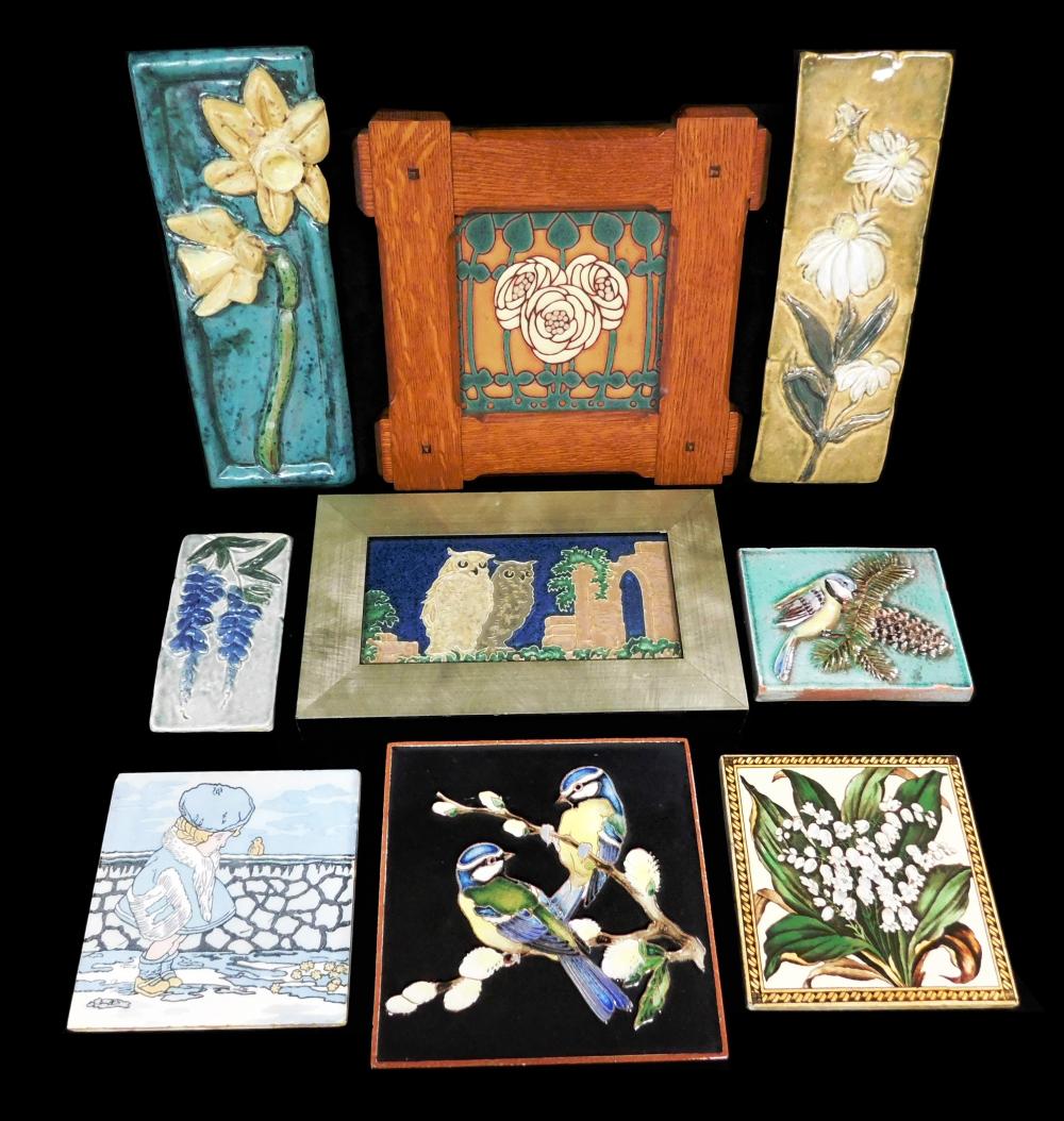 NINE CERAMIC TILES AMERICAN ENGLISH  31dcc9