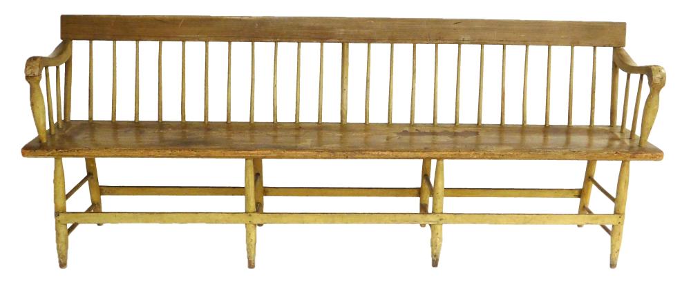 WINDSOR DEACONS BENCH, AMERICAN, 19TH