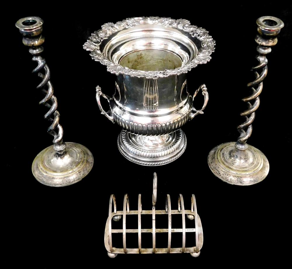 SILVERPLATE: FOUR PIECES OF SILVERPLATE