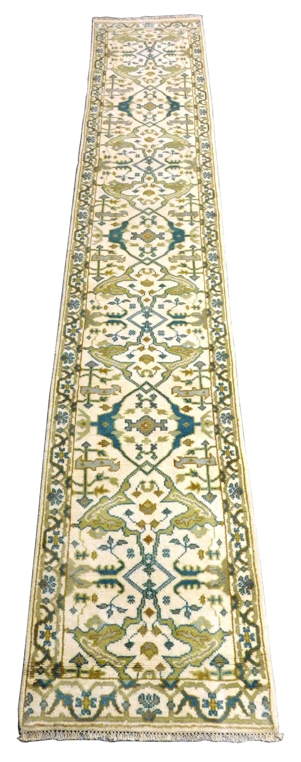 RUG: TURKISH ANGORA OUSHAK RUNNER,