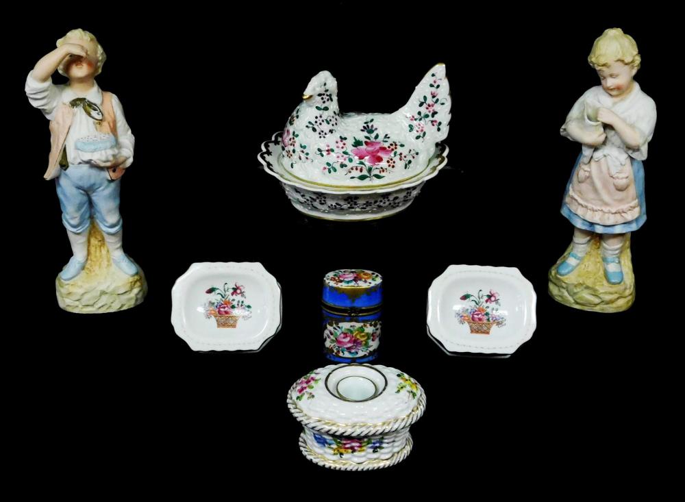 PORCELAIN SEVEN PIECES INCLUDING  31ddea