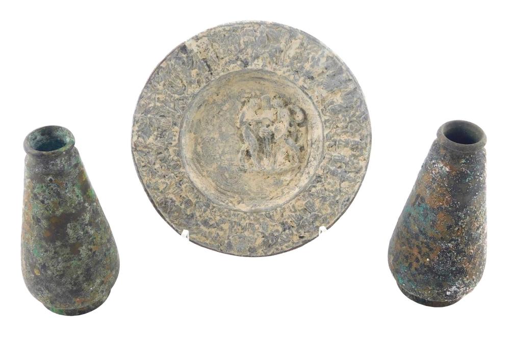 ANTIQUITY: TWO METAL VESSELS, LIKELY