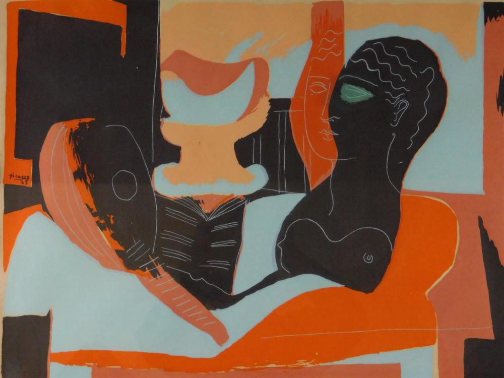 AFTER PICASSO COLOR LITHOGRAPH  31de04