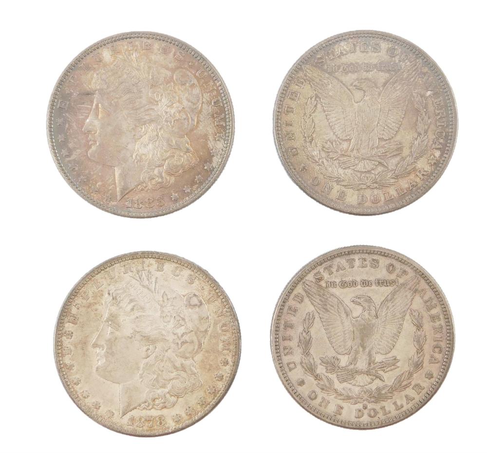 COINS: LOT OF FOUR [4] BETTER MORGAN