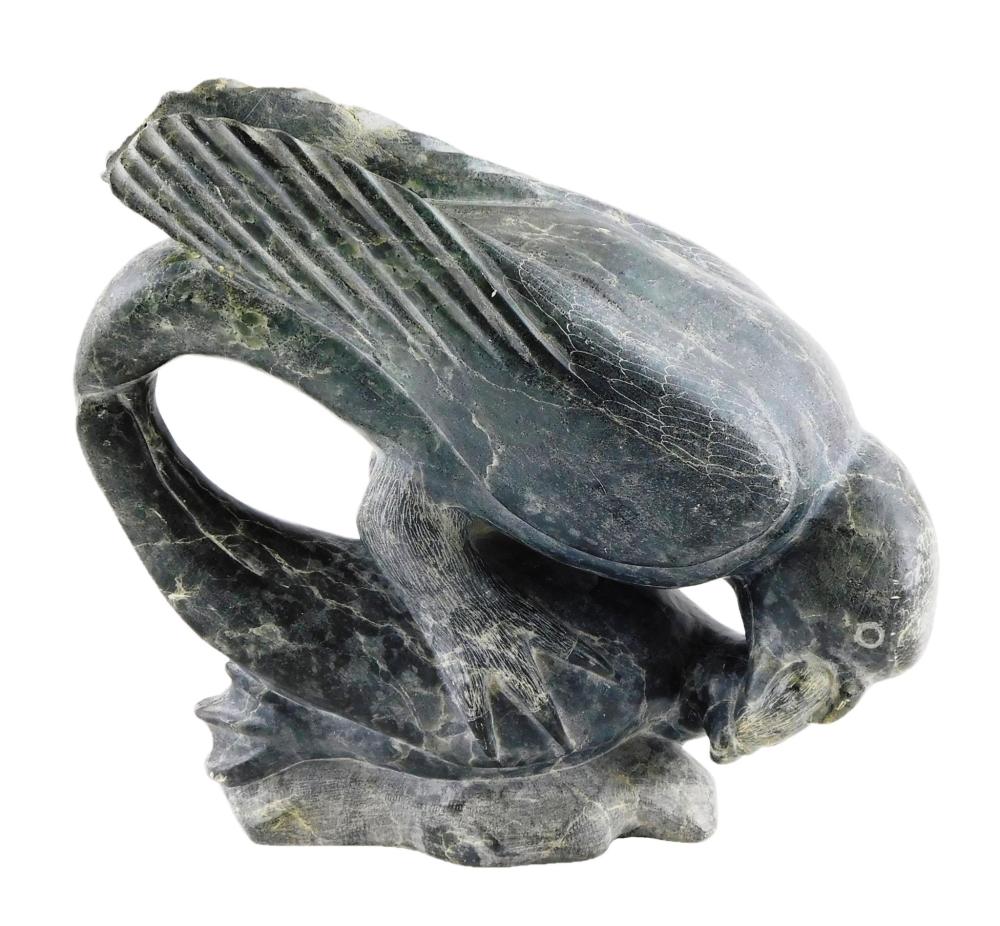 TRIBAL INUIT CARVED STONE SCULPTURE 31de3d